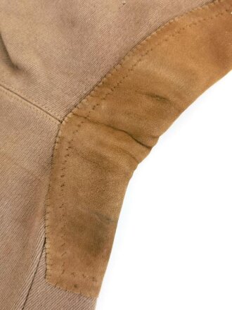 British WWII Army riding breeches, made by "J.G. Plumb & Son, Mlitary outfitters, Westminster"  uncleaned