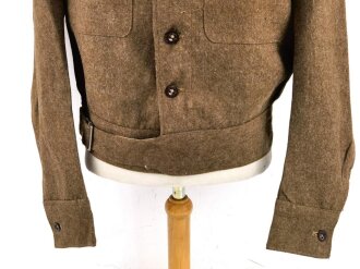 British 1944 dated Battle Dress Blouse, Size 12. Very good condition