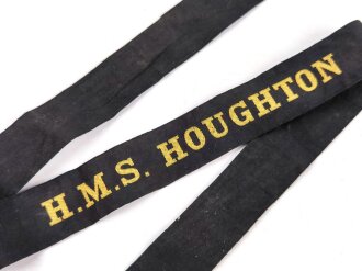 British "H.M.S. Houghton" cap tally, total...