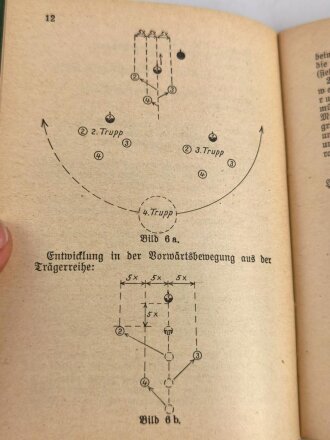 H.Dv.100/1 " Ausbildungsvorschrift für Krankenträger und Sanitätskompanien" Heft 1: Krankenträgerausbildung, Berlin 1938 mit 44 Seiten