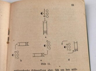 H.Dv.100/1 " Ausbildungsvorschrift für Krankenträger und Sanitätskompanien" Heft 1: Krankenträgerausbildung, Berlin 1938 mit 44 Seiten