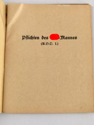 Allgemeine Dienstordnung für die SA der NSDAP, datiert 1933 mit 63 Seiten