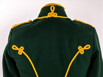 Preussen, Atilla eines Angehörigen Husaren Regiment 6 oder 10. Eigentumstück mit diversen Beschädigungen und Reparaturstellen