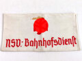 Armbinde " N.S.V. Bahnhofsdienst "