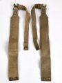 British WWII, Pair of Pattern 1937 Haversack shoulder straps (Left and right  webbing L straps ) used. A set of brass buckles included ( no picture )