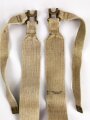 British WWII, Pair of Pattern 1937 Haversack shoulder straps (Left and right  webbing L straps ) used. A set of brass buckles included ( no picture )