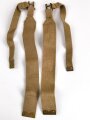 British WWII, Pair of Pattern 1937 Haversack shoulder straps (Left and right  webbing L straps ) used. A set of brass buckles included ( no picture )