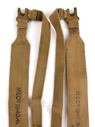 British WWII, Pair of Pattern 1937 Haversack shoulder...