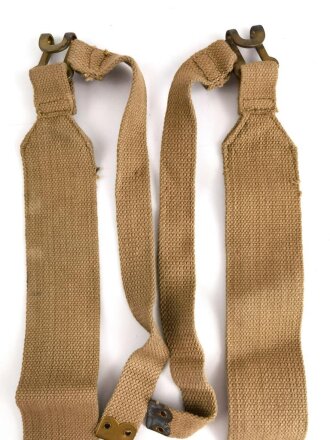 British WWII, Pair of Pattern 1937 Haversack shoulder...