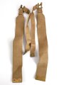 British WWII, Pair of Pattern 1937 Haversack shoulder straps (Left and right  webbing L straps ) used. A set of brass buckles included ( no picture )