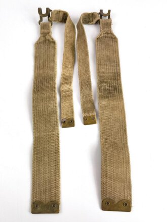 British WWII, Pair of Pattern 1937 Haversack shoulder...