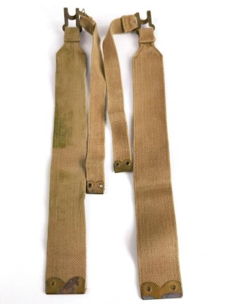 British WWII, Pair of Pattern 1937 Haversack shoulder...