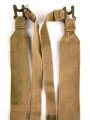 British WWII, Pair of Pattern 1937 Haversack shoulder straps (Left and right  webbing L straps ) used. A set of brass buckles included ( no picture )