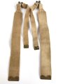 British WWII, Pair of Pattern 1937 Haversack shoulder straps (Left and right  webbing L straps ) used. A set of brass buckles included ( no picture )