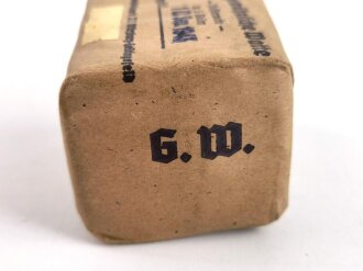 Pack "100g gewöhnliche Watte" datiert 1943