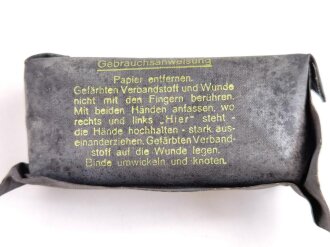Verbandpäckchen Wehrmacht datiert 1940 " grosses Modell"