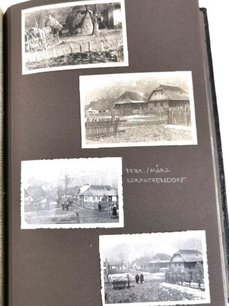 Heer, Fotoalbum mit 160 sauber beschrifteten Fotos. Frankreich, Rumänien , Bulgarien, Griechenland.