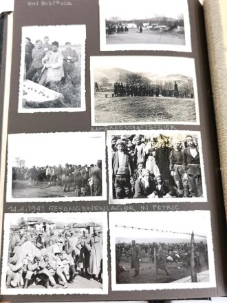 Heer, Fotoalbum mit 160 sauber beschrifteten Fotos. Frankreich, Rumänien , Bulgarien, Griechenland.