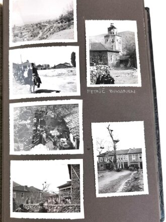 Heer, Fotoalbum mit 160 sauber beschrifteten Fotos. Frankreich, Rumänien , Bulgarien, Griechenland.