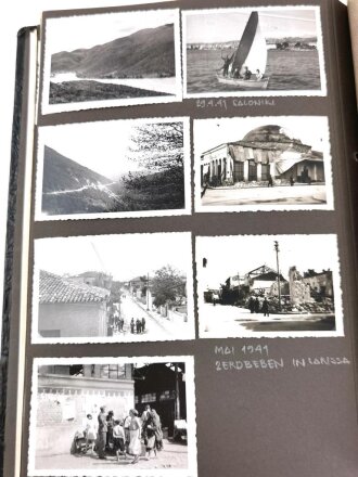 Heer, Fotoalbum mit 160 sauber beschrifteten Fotos. Frankreich, Rumänien , Bulgarien, Griechenland.