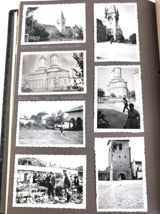 Heer, Fotoalbum mit 160 sauber beschrifteten Fotos. Frankreich, Rumänien , Bulgarien, Griechenland.