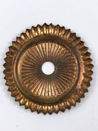 Kaiserreich, Rohling einer Pickelhaubenkokarde , Kupferblech, Durchmesser 54 mm, vermutlich neuzeitliche REPODUKTION