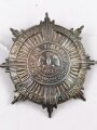 Preußen, Gardestern für eine Pickelhaube,  versilbert , Splintabstand mittig ca 45 mm , vermutlich neuzeitliche REPRODUKTION