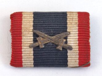 Bandspange, Kriegsverdienstkreuz 2. Klasse mit Schwertern, Breite 24mm