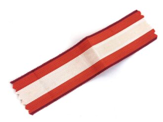 Bandabschnitt für das Feuerwehr- Ehrenzeichen III. Reich, Länge circa 12 cm und Breite 3 cm