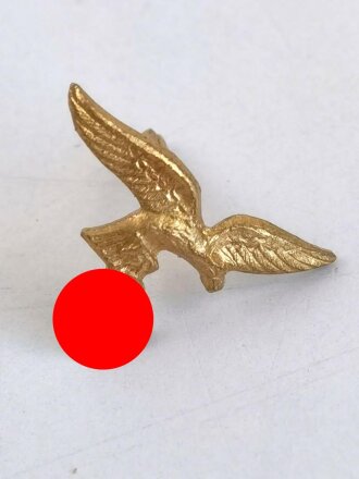 Auflage für die Bandspange, goldenener Luftwaffenadler für 12 Jahre Dienstzeit, Größe 14mm