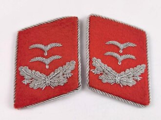 Luftwaffe, Paar Kragenspiegel für einen Oberleutnant der Flakartillerie