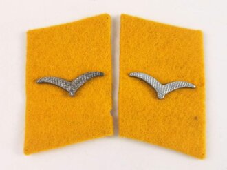 Luftwaffe, Paar Kragenspiegel für einen Flieger des fliegenden Personals oder Fallschirmjäger