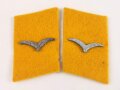 Luftwaffe, Paar Kragenspiegel für einen Flieger des fliegenden Personals oder Fallschirmjäger