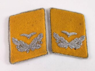Luftwaffe, Paar Kragenspiegel für einen Leutnant des fliegenden Personals oder Fallschirmjäger