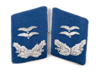 Luftwaffe, Paar Kragenspiegel für einen Oberleutnant " Sanitätstruppe "