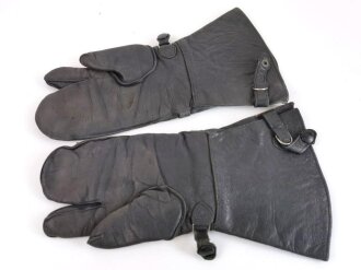 Luftwaffe, Paar Lederhandschuhe für fliegendes Personal, Kammerstücke von 1939