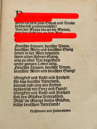"Liederbuch der Kriegsmarine" Heft 1 mit 59 Seiten