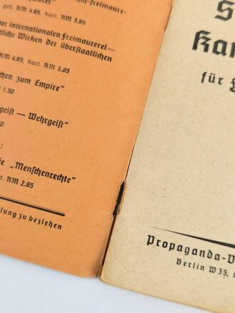 "Sturm- und Kampflieder für die Front und Heimat"  94 Seiten, stärker gebraucht