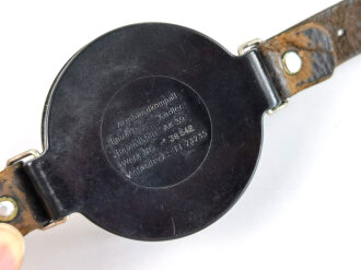 Luftwaffe, Armkompass AK39 für fliegendes Personal. Fl 23235, Bauart Kadlec.  Das Armband alt, unrichtig ergänzt