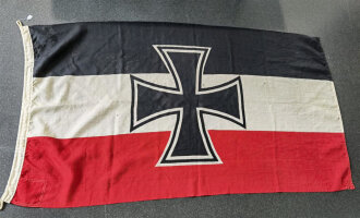 Reichsmarine Bootsflagge 1,7 x 1.0 Meter. Guter Gesamtzustand, Kammerstück