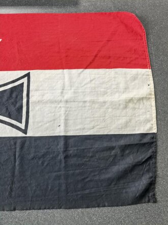 Reichsmarine Bootsflagge 1,7 x 1.0 Meter. Guter Gesamtzustand, Kammerstück