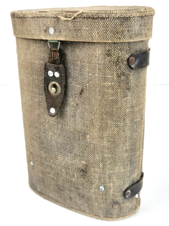 1.Weltkrieg, Fernglasbehälter aus Ersatmaterial. Getragen, Gesamthöhe 27cm