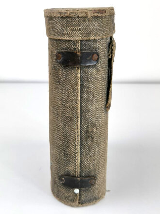 1.Weltkrieg, Fernglasbehälter aus Ersatmaterial. Getragen, Gesamthöhe 27cm