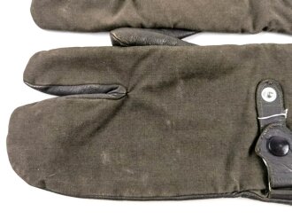 Paar Handschuhe für Kradmelder der Wehrmacht. Leicht getragenes Paar, Grösse 10