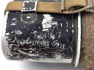 Feldflasche Wehrmacht, getragenes Stück