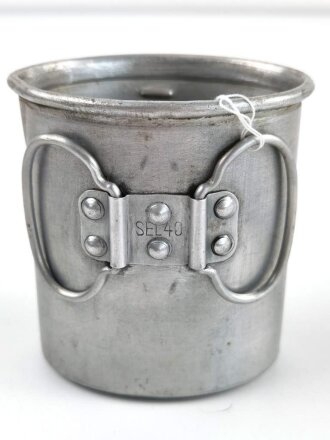 Trinkbecher Wehrmacht aus Aluminium, datiert 1940