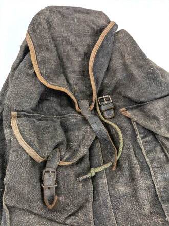 Luftwaffe  Rucksack , getragenes Stück , die Riemen aus Koppeltragegestell des Heeres. Nachkriegsfertigung ?