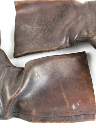 Paar Marschstiefel für Mannschaften der Wehrmacht. Ungeschwärztes Paar, nicht gereinigt. Sohlenlänge 31cm