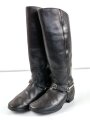 Kaiserreich und 1.Weltkrieg, Paar Stiefel für berittene Mannschaften. Dunkelbraunes Leder, relativ weich. Sohlenlänge 27cm