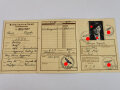 RAD Reichsarbeitsdienst, Arbeitsdienst für die weibliche Jugend, Arbeitsdienstpaß (Arbeitsdienstzeugnis) , datiert 1938